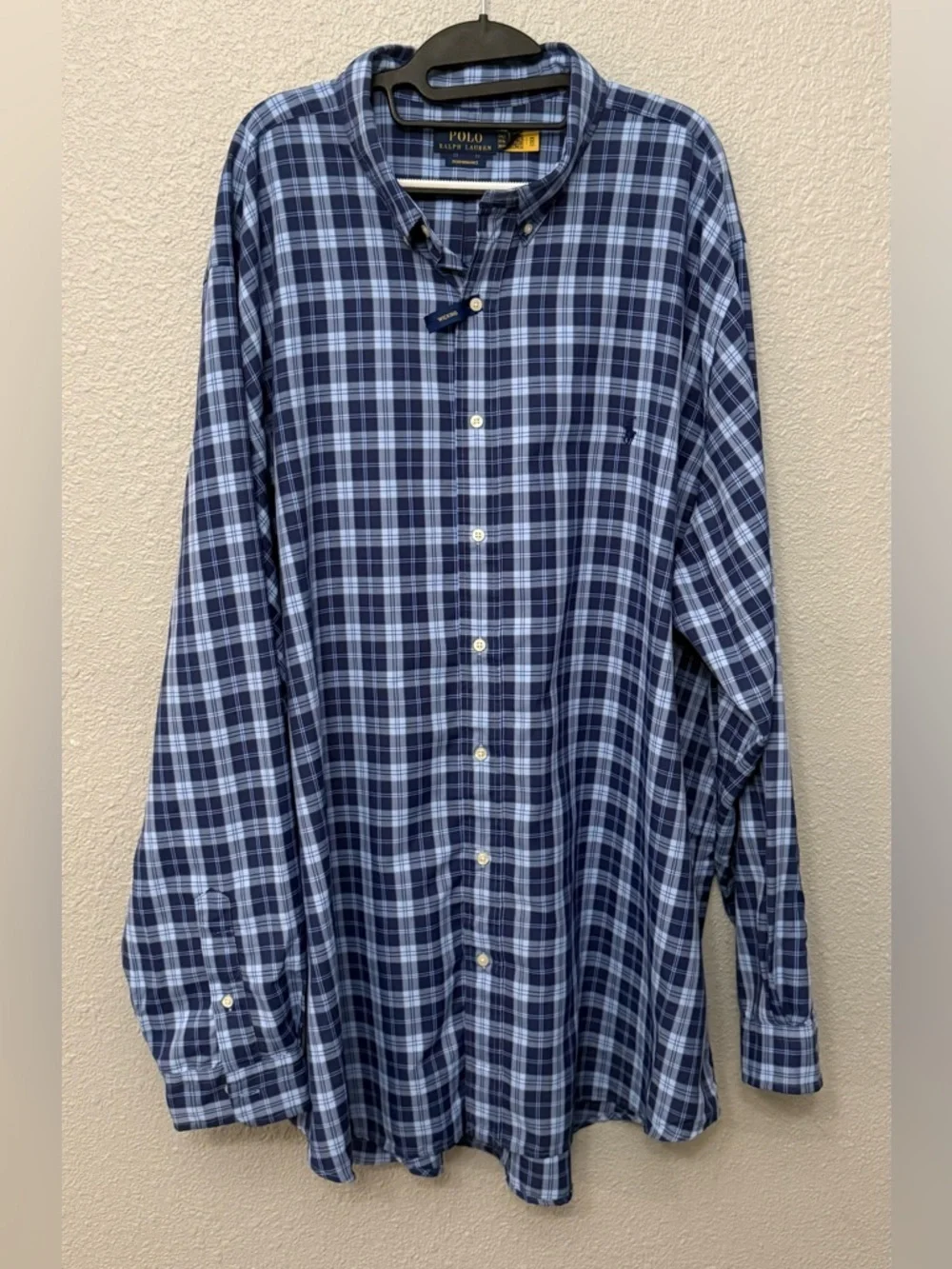 NWT Polo Ralph Lauren Performance Long Sleeve Button Down Shirt size 3XLT